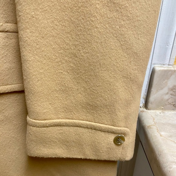 Le Chevron Cashmere Brown Coat - Picture 6 of 11